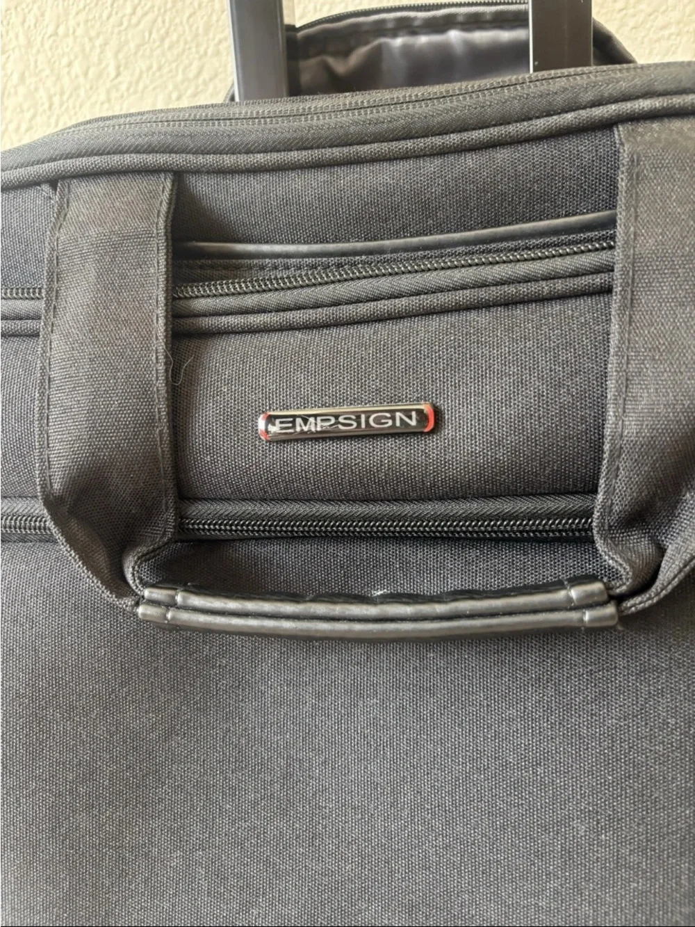 Black Rolling Laptop Bag, Briefcase Empsign brand, Excellent condition.